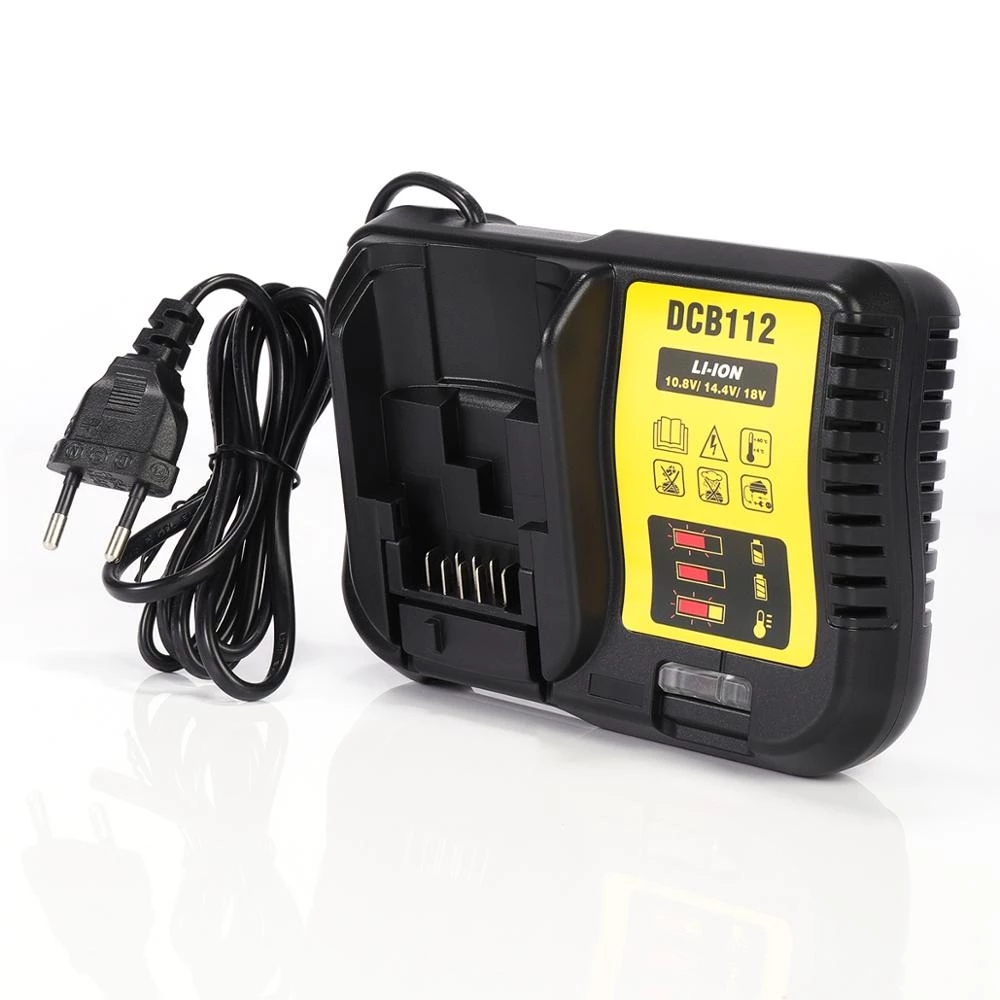 Batterilader til dewalt dcb 180 dcb 120 dcb 127 dcb 200 dcb 206 dcb 205 dcb 201 dcb 203 / lader dcb 101 dcb 107 dcb 112 dcb 115 dcb 105