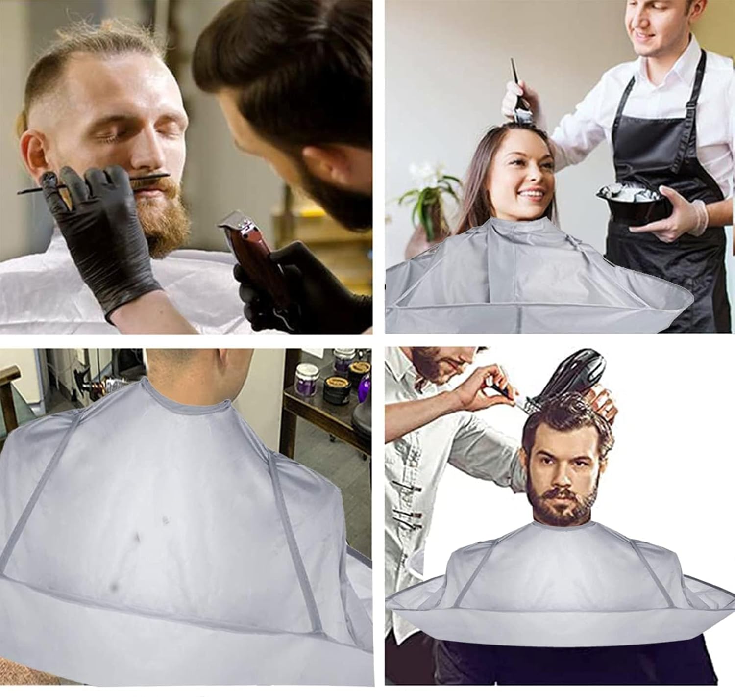 Capa de corte de pelo, capa de corte de pelo, capa de peluquero, recogedor de pelo, herramientas de corte de pelo, paraguas, capa de salón de barbería