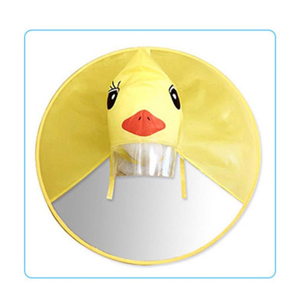 Kids Raincoat Cute Duck Transparent Rain Cover For Boys Girls Windproof Poncho Kindergarten Students Baby Raincoat Jacket