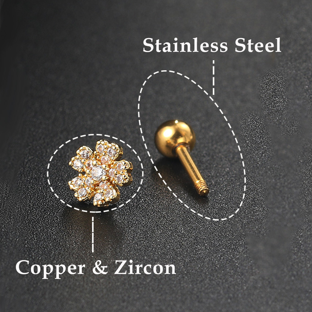 1 Stuk Kraakbeen Schelp Kwast Ketting Helix Daith Tragus Oor Piercing Oorknopjes Voor Vrouwen Ronde Earing Y 2K Oor Mode Sieraden