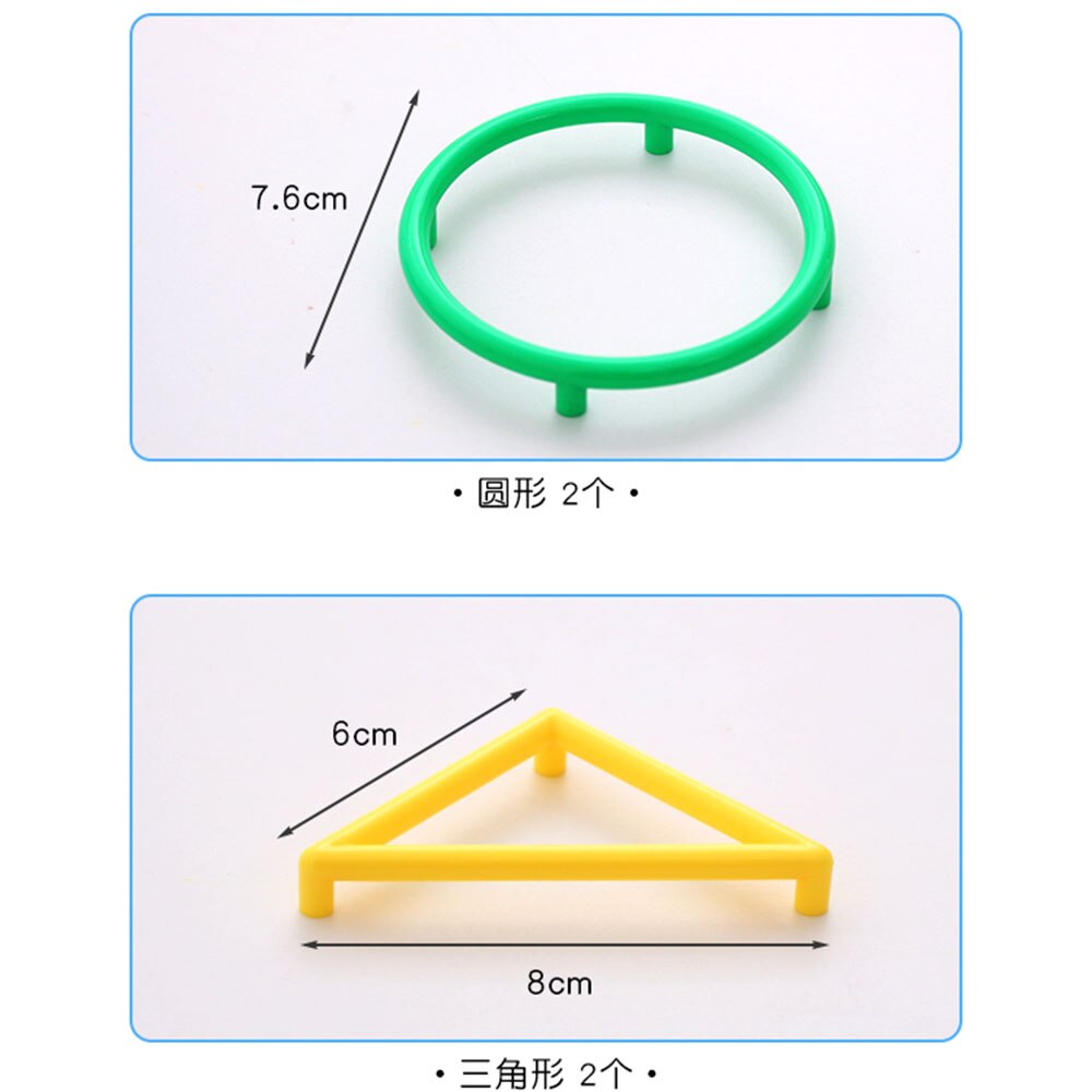 1 set primär matematik utbildningsverktyg diy abs solid geometri modell
