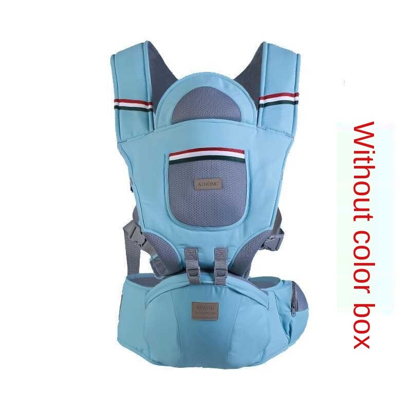 Porte-bébé multifonctionnel de luxe à la , casquette coupe-vent respirante, tabouret croisé à l'arrière pour bébé avec rangement: E