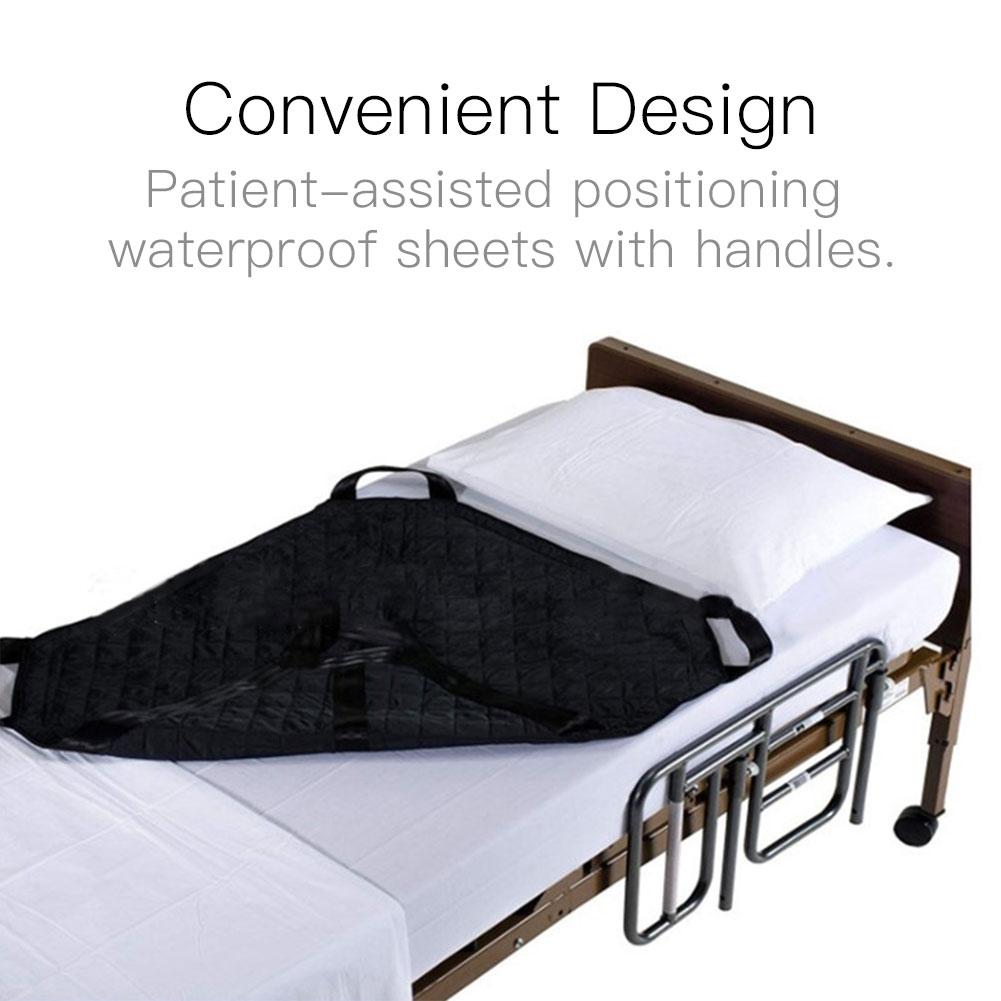 Couverture de transfert de coussin de lit de positionnement avec poignées, drap étanche réutilisable dispositif de levage du Patient