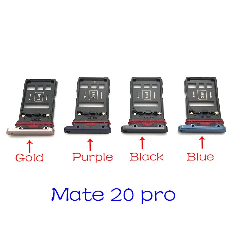 Für Huawei Mate 20 Lite Pro X 20X Micro Nano SIM Karte Halter Tray Slot Halter Adapter Buchse