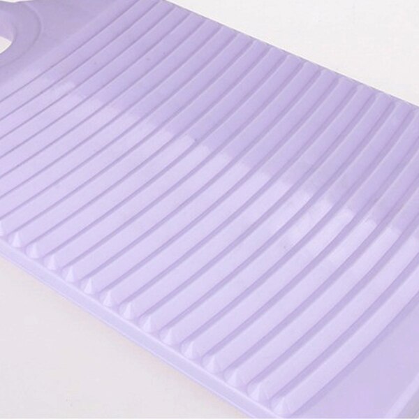 Plastic Washboard Clothes Washing Board 12.4 Inch Length Light Purple