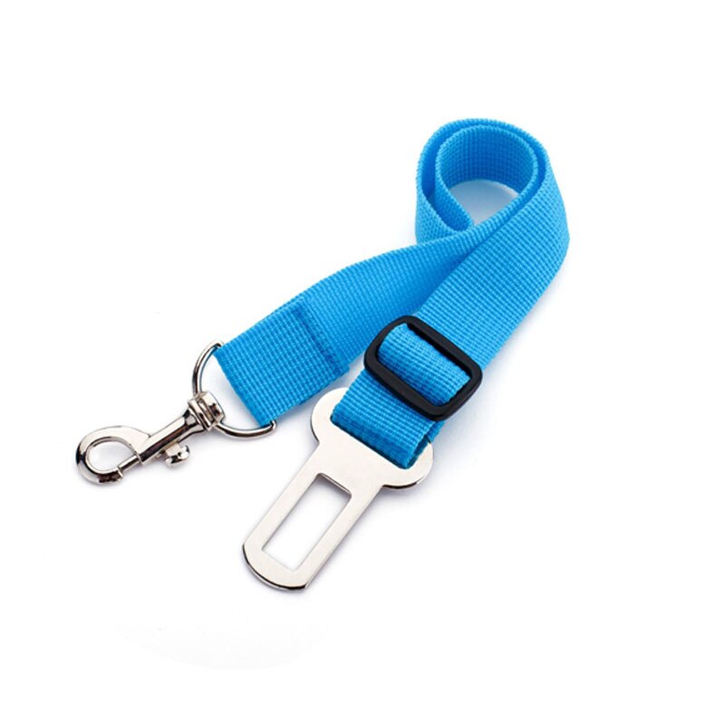 Huisdier Veiligheidsgordels Verstelbare Duurzaam Nylon Hond Voertuig Medium Honden Voor Leash Seat-Riem Riem Grote Veiligheid Kleine automobiel: sky blue