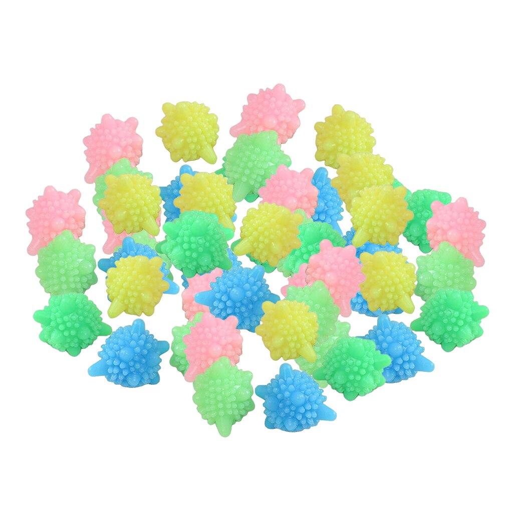 10pcs Solid Colorful PVC Washer Balls Reusable Laundry Ball Dryer Balls, Lint Catcher for Washing Machine, Tangle Free
