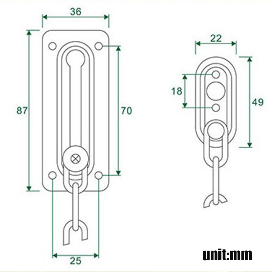 1 Pcs Security Door Chain Slide Lock Guard Bolt Safety Catch Nickel Plated For Front Or External Doors