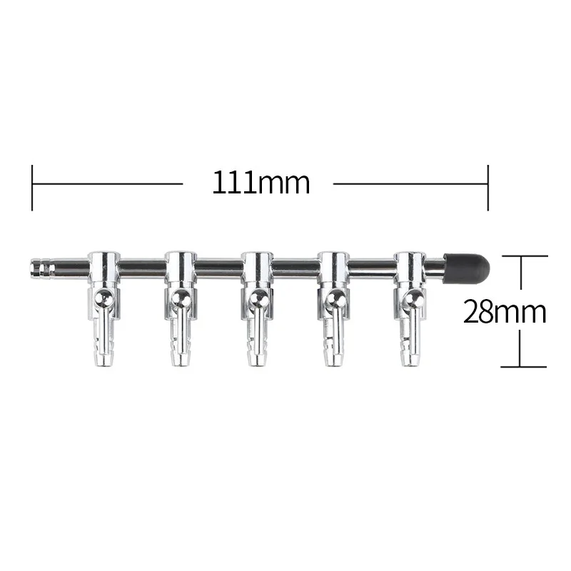 1-8 Way Stainless Steel Air Splitter Valve Aquarium Air Pump Flow Splitter Distributor Pump Valve Tap Lever Control Switch Valve: Blue