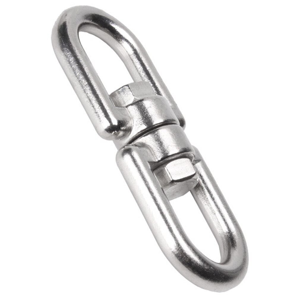 1PCS M5 60mm Stainless Steel Straight Link Chain Sling Lifting Universal Swivel Chain sling Ring Eye to Eye Rigging Pet Ring