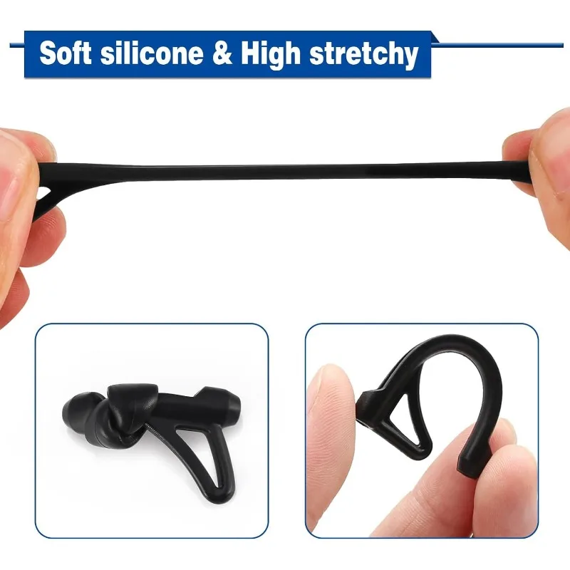 Crochet d'oreille antidérapant en Silicone, 2/20 pièces, poignée pour lunettes, bouchon de jambe, accessoires de fixation, pointe de tempe, support pour lunettes