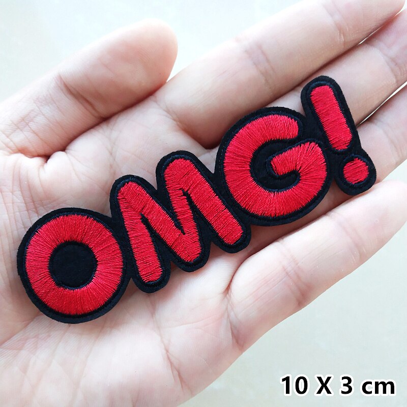 Mode Omg Liefde Muziek Brief Borduurwerk Patches Voor Kleding Ijzer Op Applicaties Stickers Geborduurde Badges Diy Patch