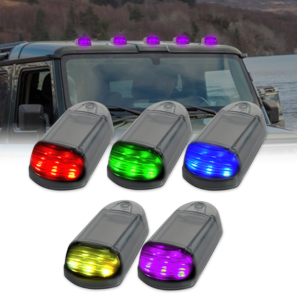5 uds luces de cabina con energía Solar para camión 3/12LED F150 luces de cabina inalámbricas luces de techo para camioneta Dodge Ram luz de ratón de techo