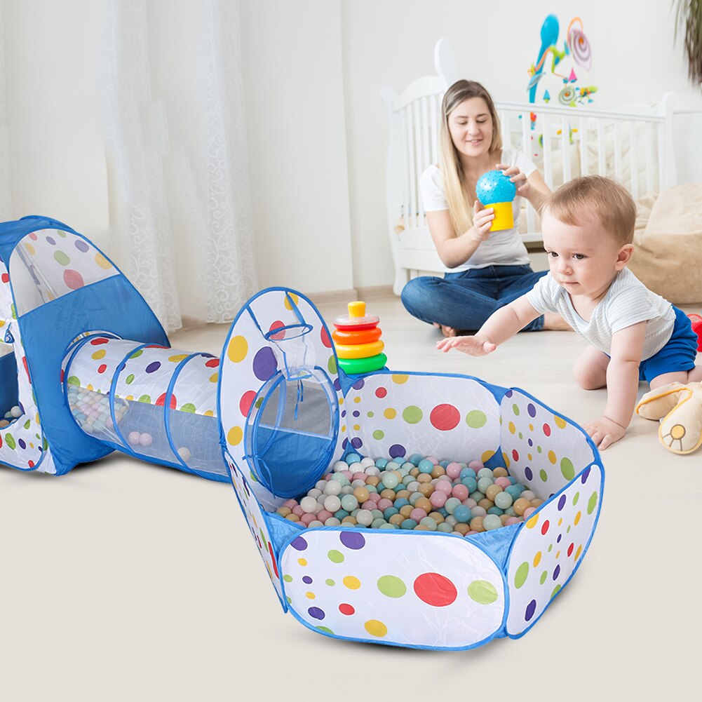 3 in 1 Baby Laufstall Spielzeug Für freundlicher Tragbare Baby Spielen Zelt freundlicher Ozean Bälle Schwimmbad Faltbare Spielen Zelt Laufstall Tunnel Spielen Haus