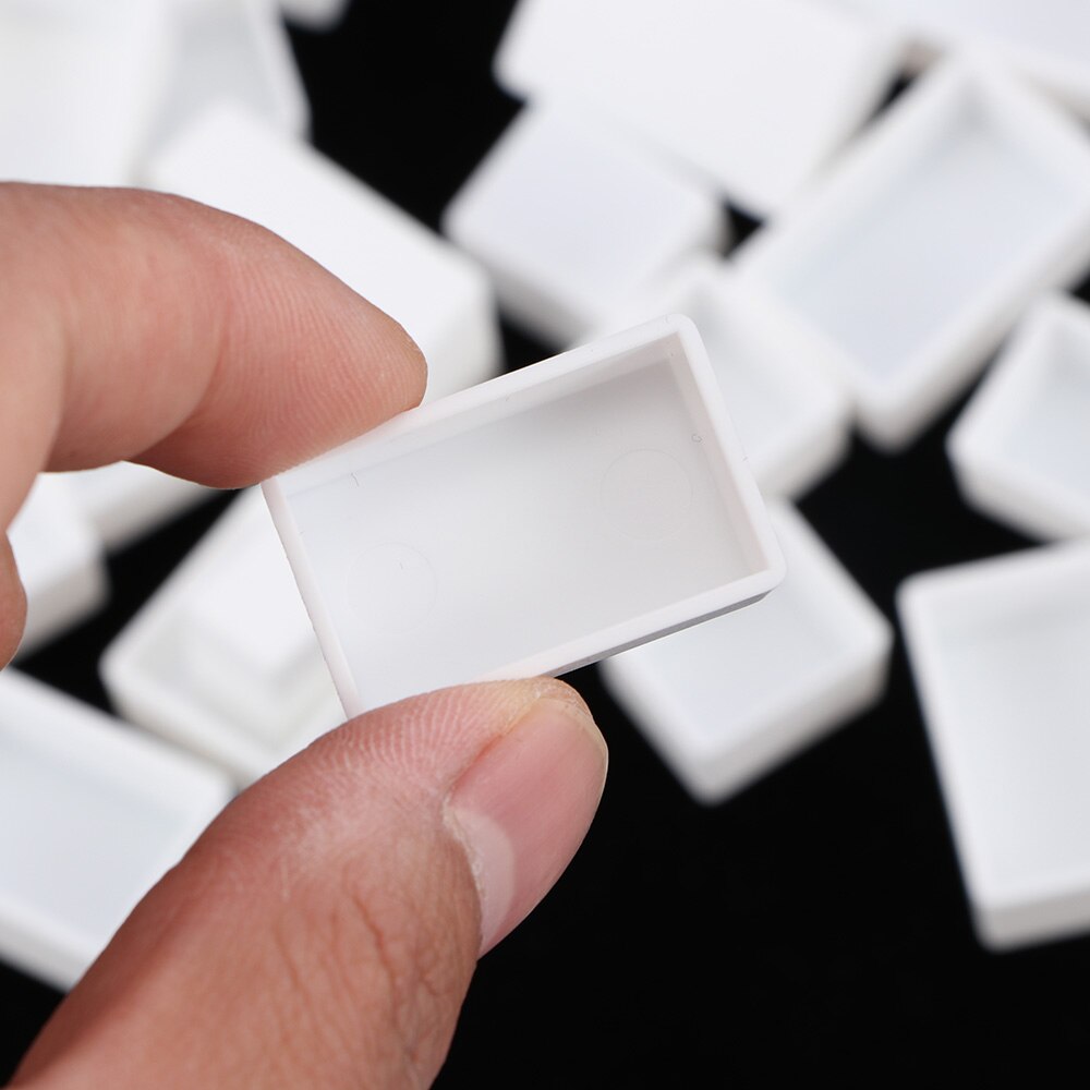 Empty Full/Half Pan White Plastic Paint Watercolor Grid Half Pans Artists Palette Paints Box Art Supplies