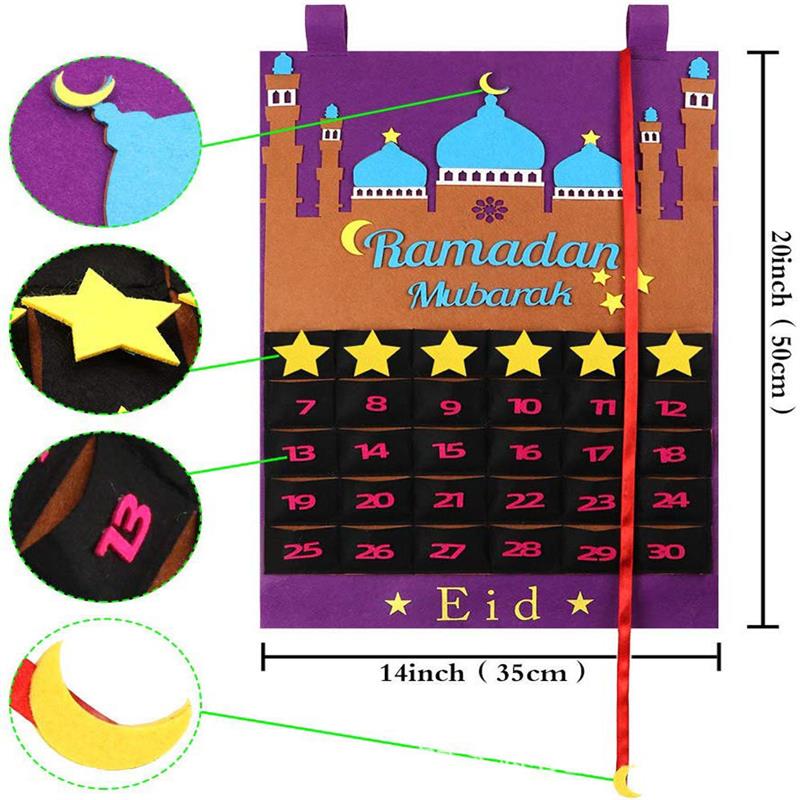 Calendrier de l'Avent du Ramadan 2023, Décoration de Festival Musulman Islamique