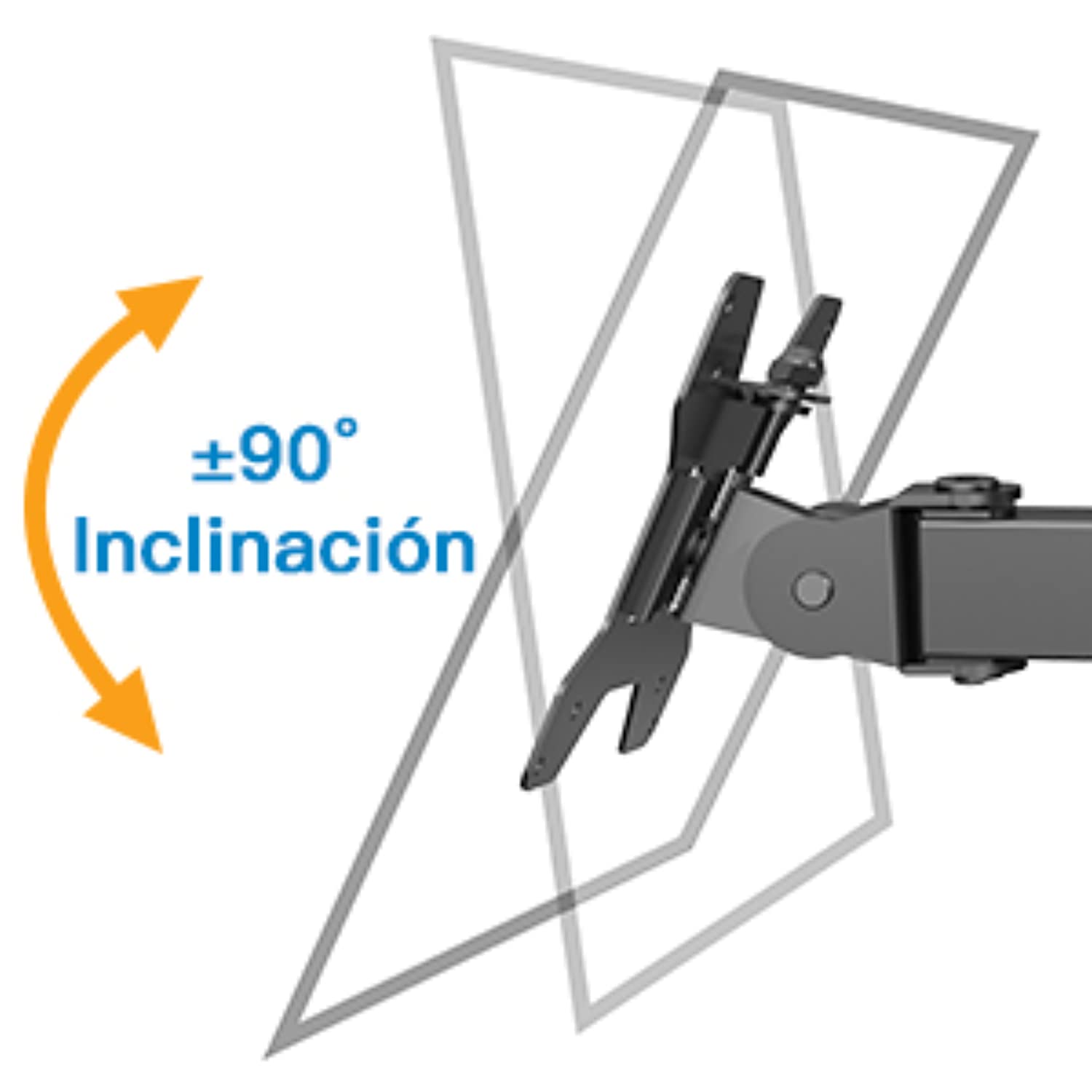 Bandeja de brazo de Monitor para portátil, totalmente ajustable para pantalla LCD LED de 13-27 pulgadas y Notebook de hasta 15,6 pulgadas, 2 opciones de montaje