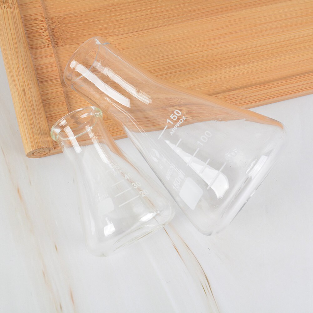 1 PC Lab Erlenmeyer Borosilicaatglas Hoge Slip Stirrer Kolf Smalle Hals Coincal Driehoekige Kolf Thicken 50 ML To1000ML