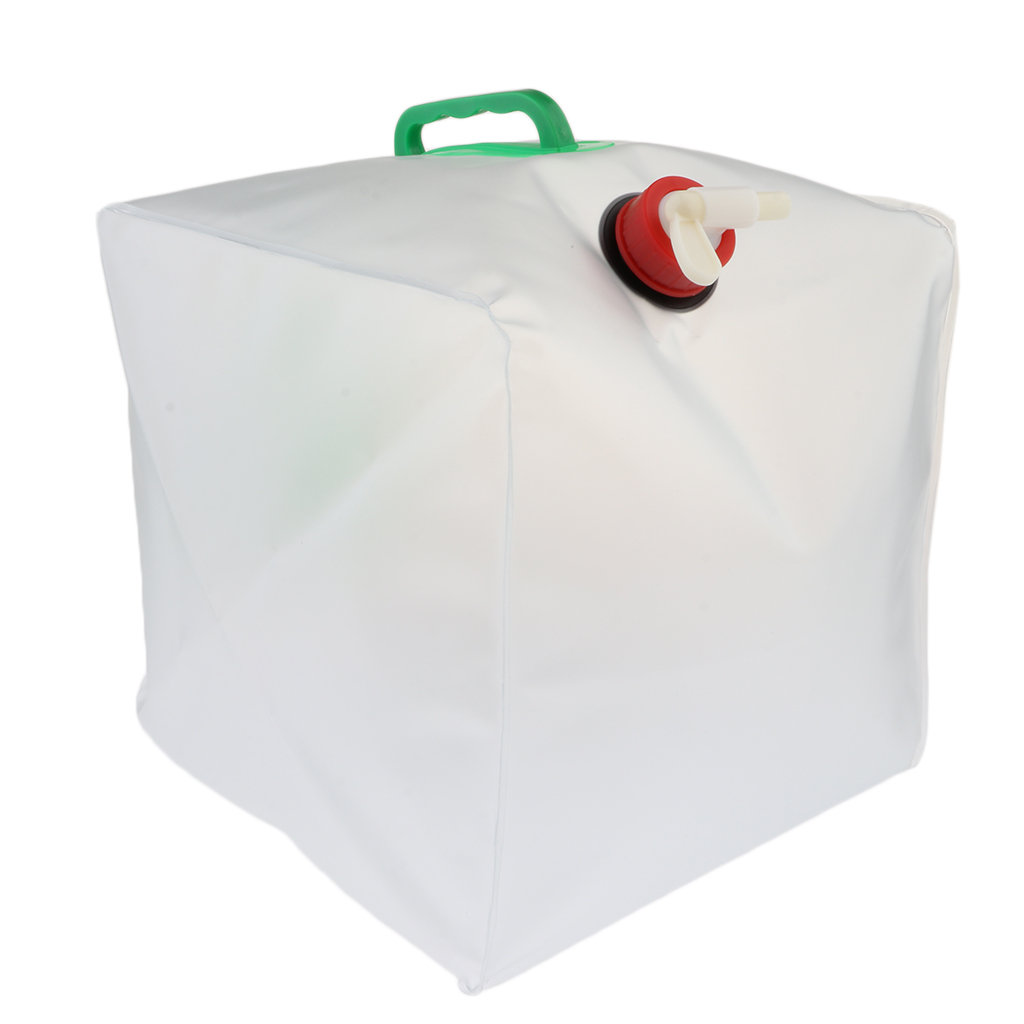 Wateropslagcontainers opvouwbaar bpa-vrij, opvouwbaar kamperen backpacken waterdraagfles tas kan  - 20 l