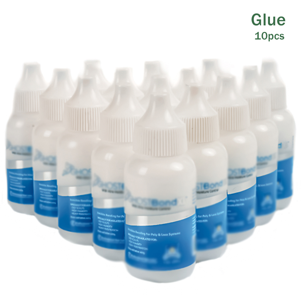 10PC Waterproof Glue For Hair Wig Glue For Lace Front Wig/Toupee/Closure/Hair Extension And Remover Super Bonding Adhesive Glue: green