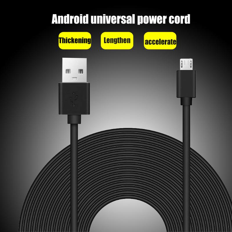 8m Micro USB Extension Cable Fast Charging Cable for Wyze Cam Pan Oculus Go Security Camera for Android Phone Power Cable
