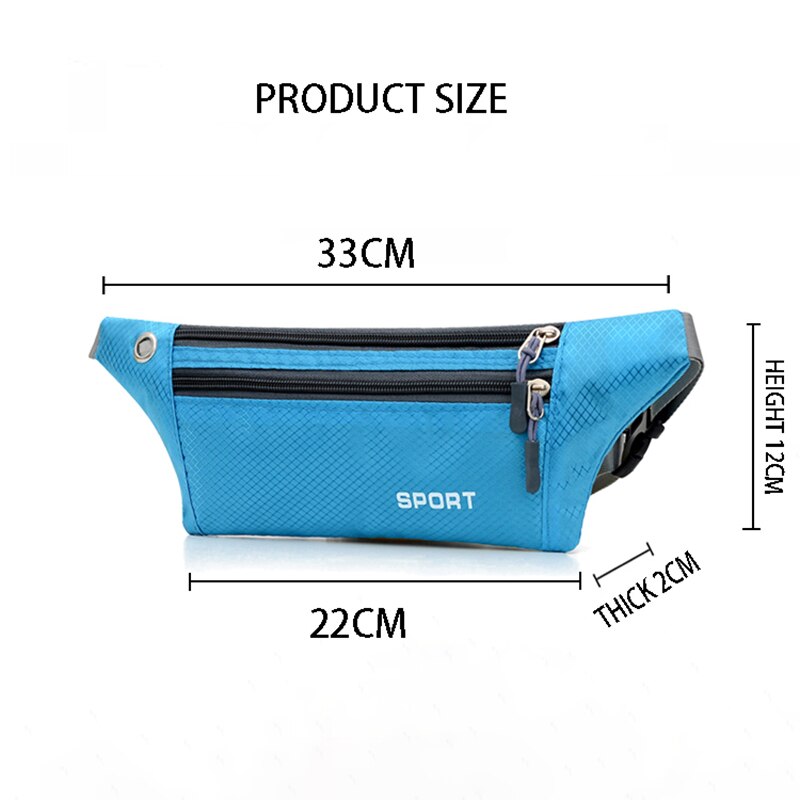 Fanny Pack Female For iPhone 12 Sports Phone Waterproof Chest Handbag Unisex Waist Bag Waist Packs Belly Belt Bags Purse