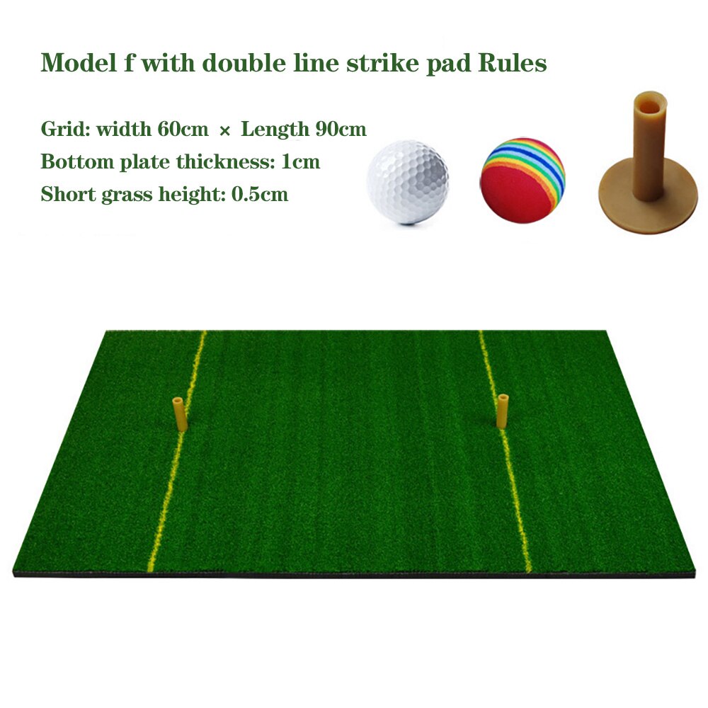 TTYGJ Mini Golf Hitting Mat Indoor Portable Training Mat Golf Practice Grass for Ourdoor home Golf Game use: F