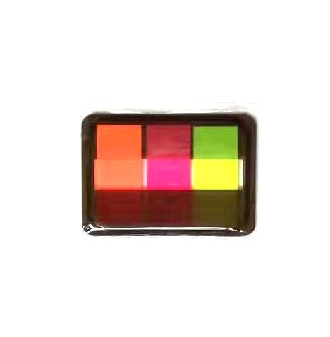 Message Notepad Bookmark Box Fluorescent Color Note Book Instructions Memo Sheets Office and School Supplies Index Sticker: 3random color