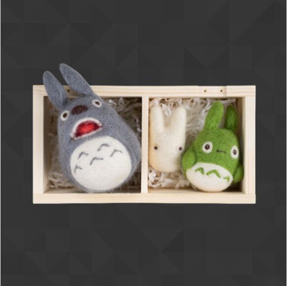 Wool felt package box wool needlepoint kit wool felt needle felting decoration craft needlecraft DIY: J