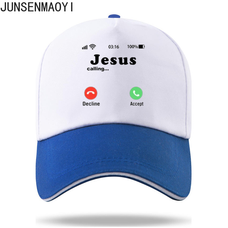 Casquette de baseball unisexe drôle avec document imprimé de Jésus, chapeaux décontractés, hommes et femmes, Jésus appelle accepter ou refuser, CasAdvantages: Rouge