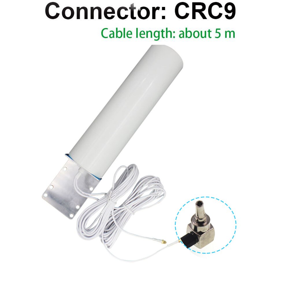 4G Lte Antenne 3G 4G Antena SMA-M Outdoor Antenne Met 10M Meter Sma Mannelijke CRC9 TS9 connector Voor 3G 4G Router Modem: CRC9-5Meter