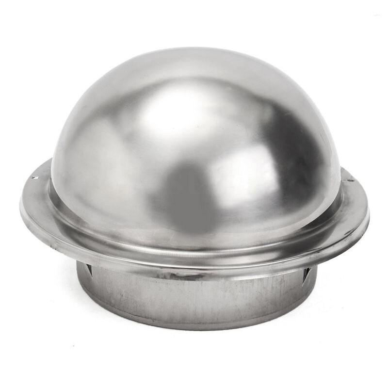 Stainless Steel Ventilation Wall Air Vent Exhaust Extractor Ducting 100mm