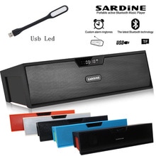 Sardine draadloze HIFI draagbare draadloze bluetooth Speaker Stereo Soundbar TF FM radio Dual bluetooth Speakers draagbare