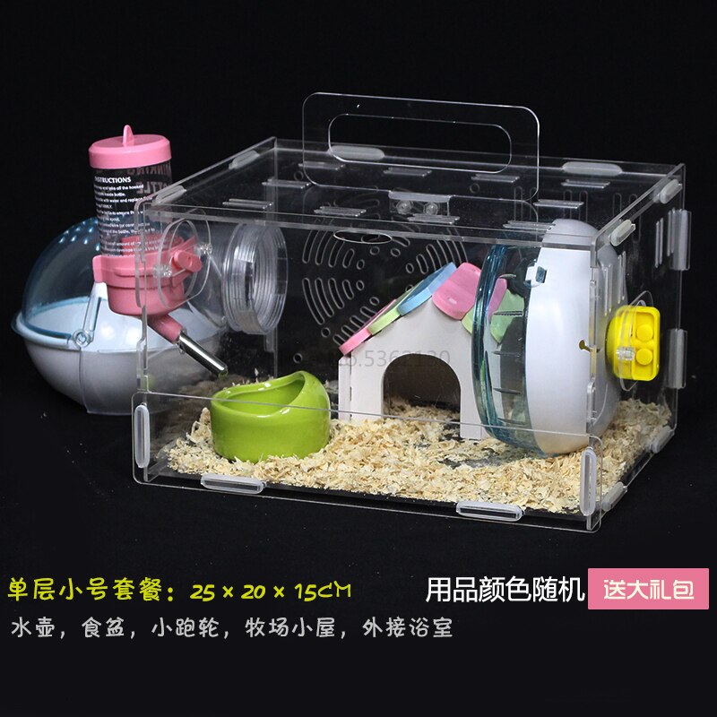 Großer Transparenter Acryl-Käfig Für Kleintiere – Hamster, Meerschweinchen & Mehr