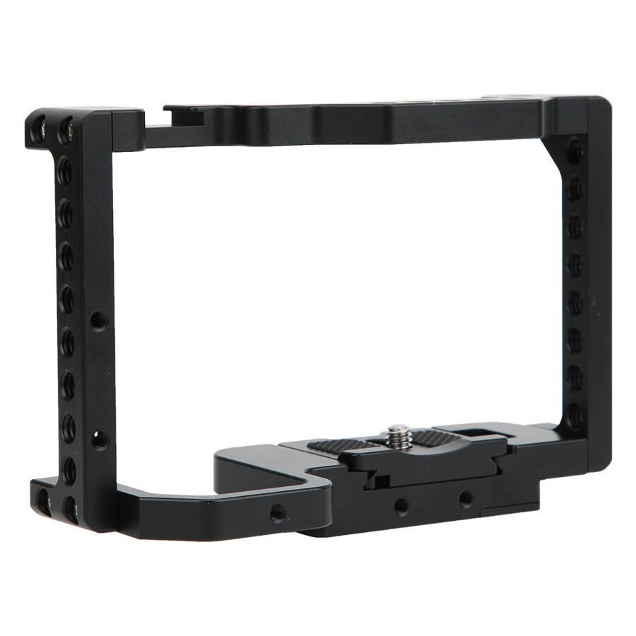 Fazer cinema Camera Rig Gaiola 1/4 "3/8" Para A6400 A6500 Flash Da Câmera Do Monitor
