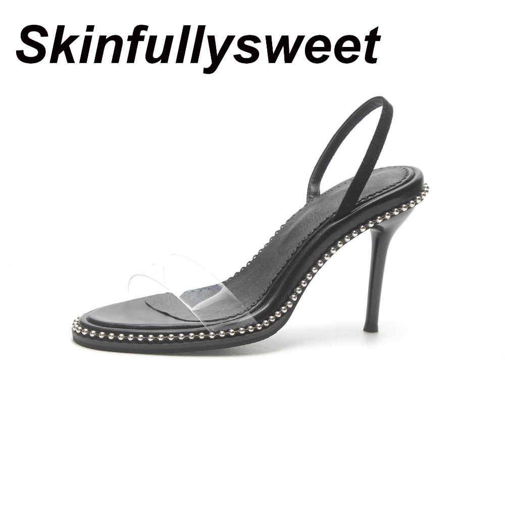 PVC Women Platform Sandals Super High Heels Waterproof Female Transparent Crystal Wedding Shoes Sandalia Feminina