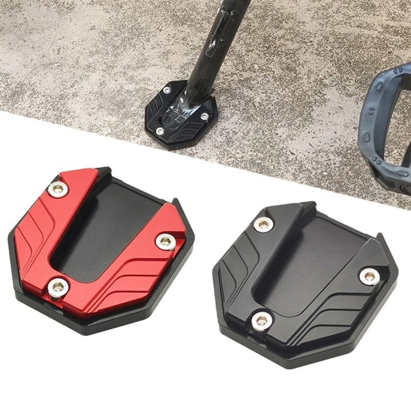 Universale Scooter moto bici cavalletto Extender piede supporto laterale estensione Pad piastra di supporto antiscivolo Base allargata
