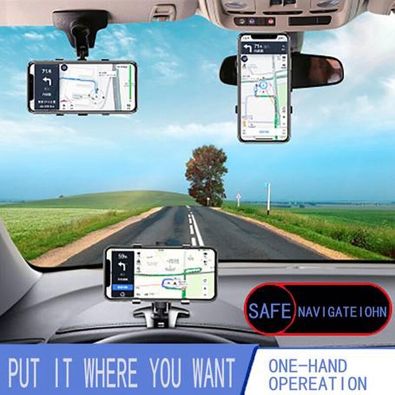 Universele beugel auto telefoonhouder auto dashboard 360 ° rotatie mobiele telefoonhouder standaard montagebeugel auto accessoires