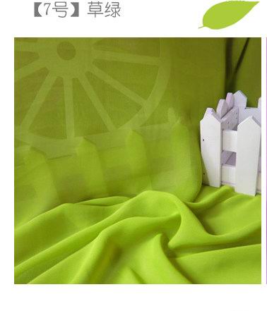 Chiffon georgette cloth fabric, transparent Wedding Lining Chiffon Yarn Clothes DIY Chiffon Fabric: 7 Peridot