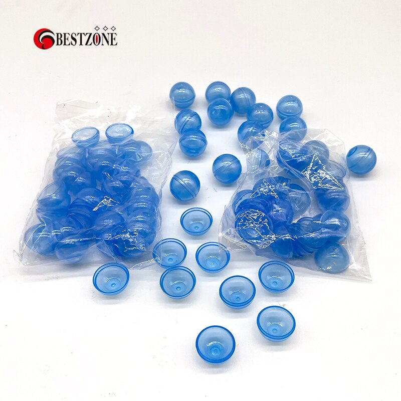 20Pcs 0.59Inch Mini 15MM Can Open Colored Transparency Plastic Capsule Toy Ball Tiny Container Making Things Model: WHITE