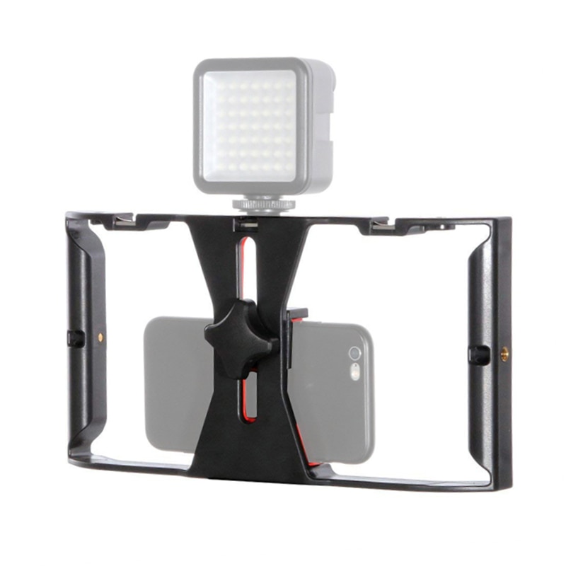 Phone Video Camera Cage Handheld Stabilizer Film Making Rig for Smart Phone Hand Grip Bracket Mobile Phone Stabilizer
