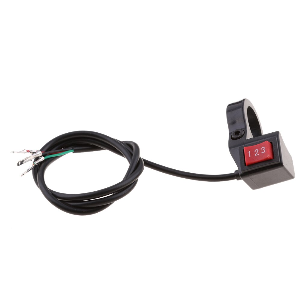Lenker 3 Geschwindigkeit Position SPDT Schalter Motorrad Elektrische Fahrrad Rolle-Schwarz bürstenlosen Motor- Regler
