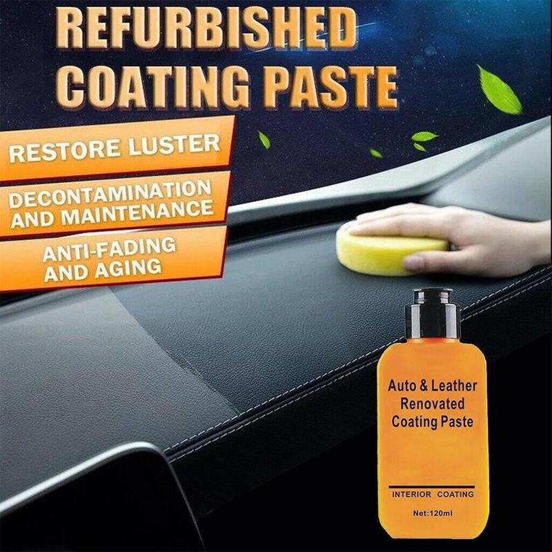 120ml læder renoveret belægningspasta bilinteriør auto & læder vedligeholdelsesmiddel læder langsigtet renoveringsrens