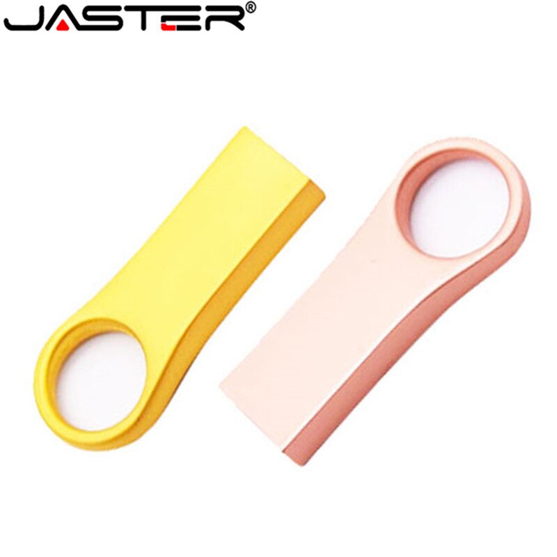 Jaster Usb Flash Drive Metalen Pendrives Mini Usb 64 Gb 32 Gb 16 Gb Flash Drives Pen Drive Geheugenstick 8 Gb 4 Gb Over 10 Pcs Gratis Logo