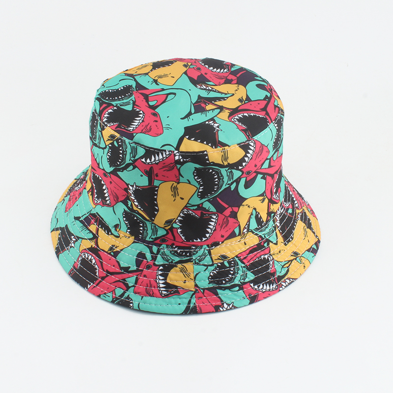 Dollar Print Fishing Cap Bob Chapeau Femme Reversible Bucket Hat Men Fishing Bucket Hats For Women Harajuku Hip Hop gorro: sha yu
