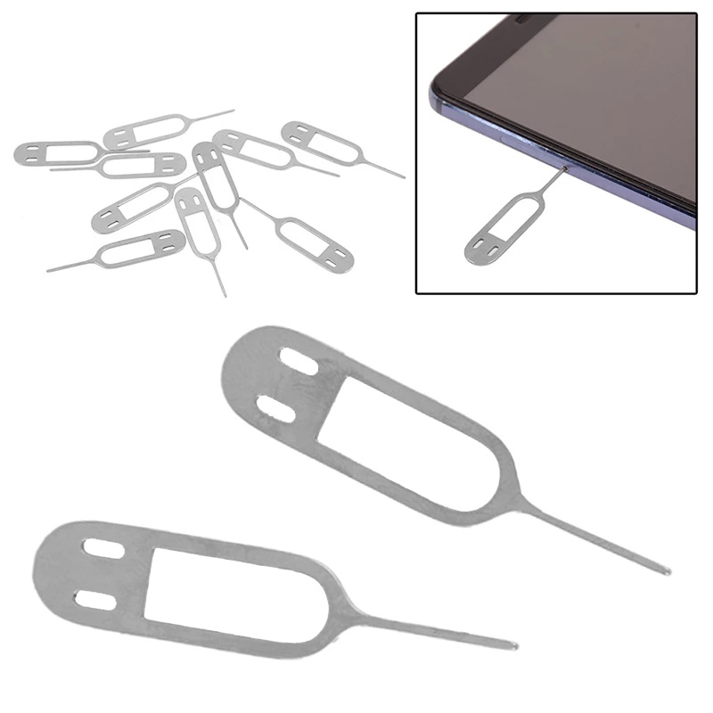 20-100pcs Metal Universal smile Sim Card Tray Pin Ejecting Removal Needle Opener Ejector For Mobile Phone