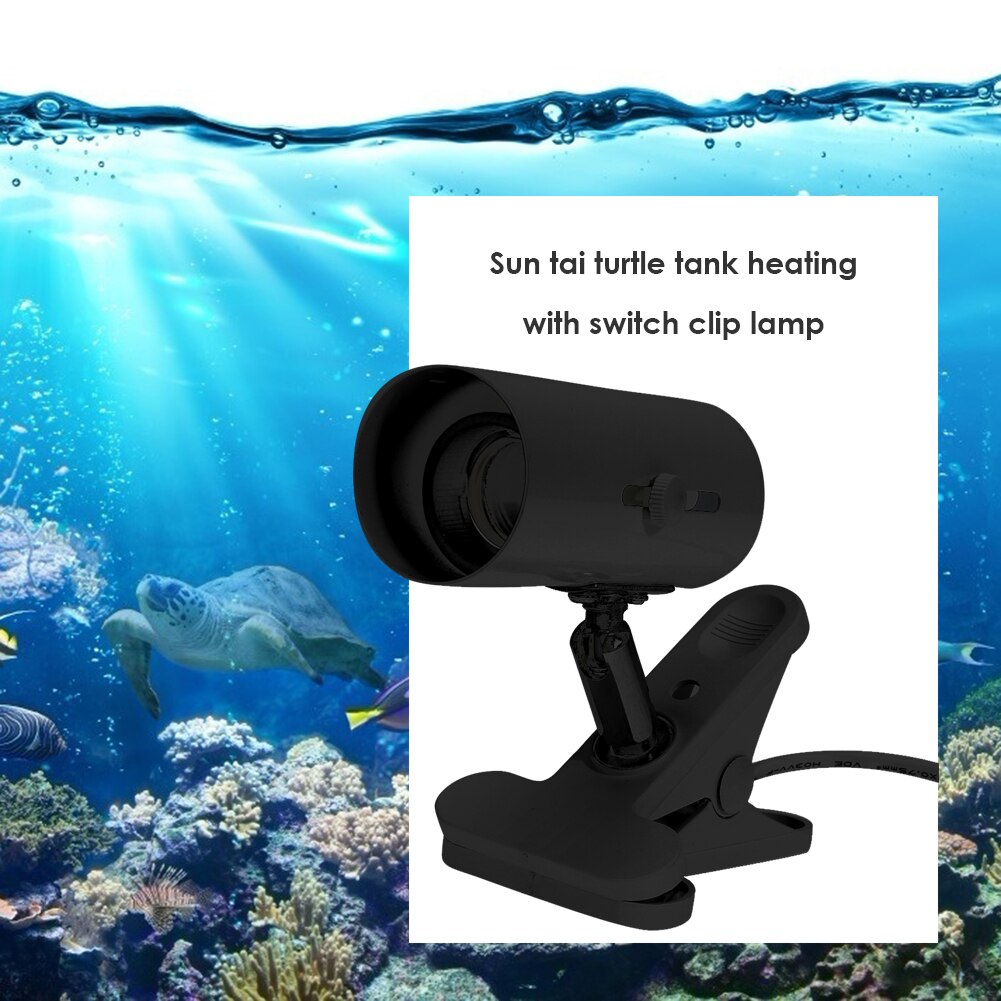 Durable Reptile E27 Lamp-socket Kit 360 Degree Rotation Heating Lamp Clip Cover Clip-on Bulb Universal Light Holder