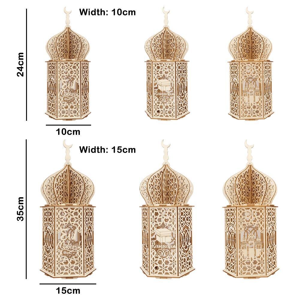 Nylig eid mubarak ramadan lampe ledet dekorasjon muslimsk festival festbelysning diy nattlys palasslys nattlys hjemmeinnredning