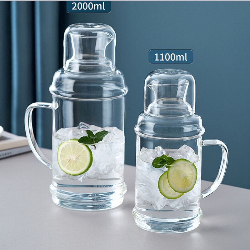 retro glasscold wasserkocher Bunte transparent große-kapazität Wärme-beständig glas wasserkocher Kann beheizt werden Haushalt täglichen bedarfs