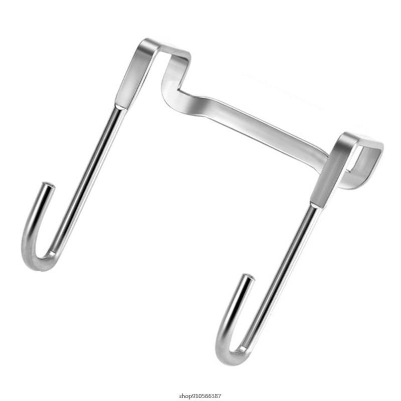 S Shape Hanging Hook Stainless Steel Double S Shaped Storage Hooks for Home Kitchen Bathroom Cabinet Door Key Towel: M  TC